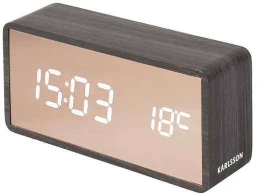 Karlsson Designové LED hodiny - budík KA5878BK