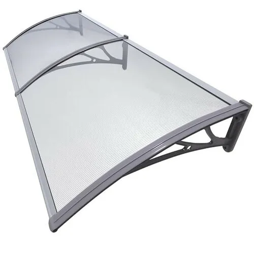 Dveřní vchodová stříška, 100 x 200 cm,  čirá NEDĚLENÁ