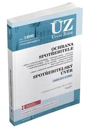 ÚZ č. 1606 - Ochrana spotřebitele, spotřebitelský úvěr, požadavky na výrobky, ČOI, Služby informační společnosti