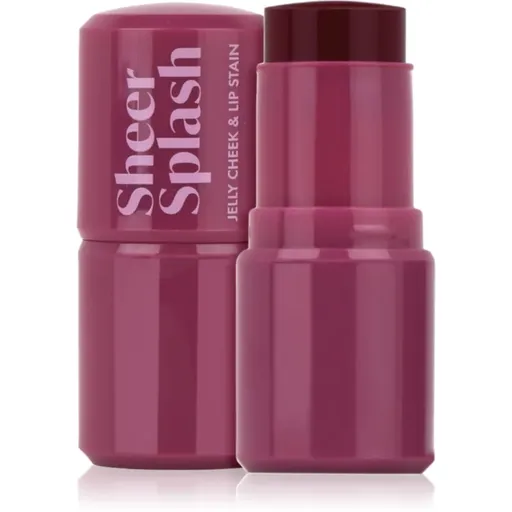 Barry M Sheer Splash multifunkční líčidlo na rty a tváře odstín Pomegranate Pour 5.8 g
