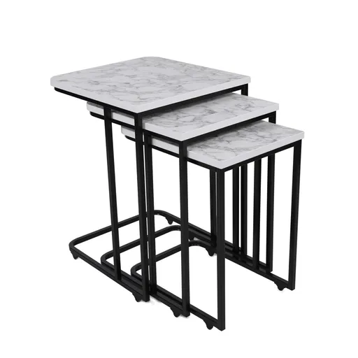 Odkládací stolek Metal Zigon, 3 ks