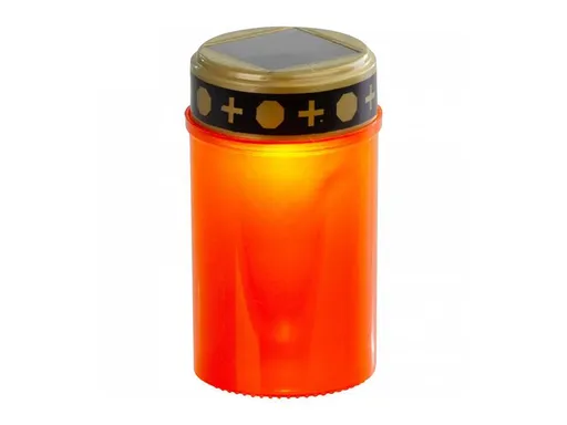 Svíčka LED hřbitovní MagicHome TG-62 solární Red