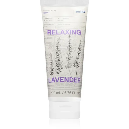 Korres Relaxing Lavender relaxační tělové mléko na noc 200 ml