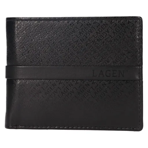 Pánská kožená peněženka Lagen Bonty - černá