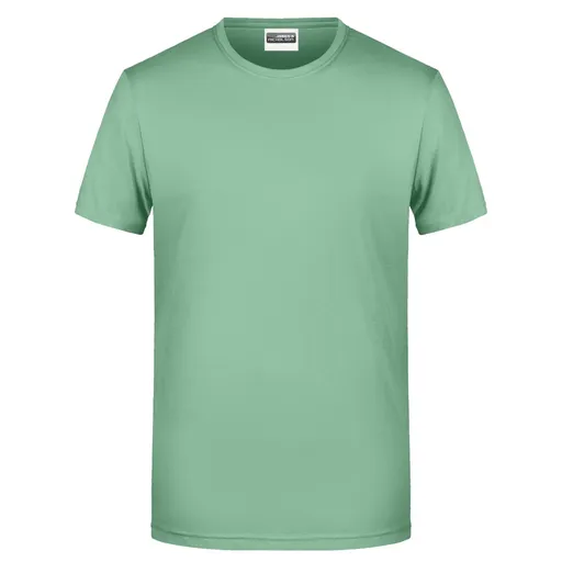 James & Nicholson (Daiber) Klasické pánské tričko z biobavlny 8008 - Jadeitová zelená | 3XL