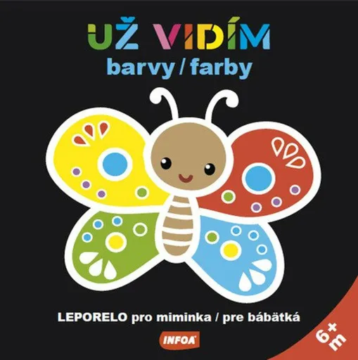 Už vidím barvy / farby - leporelo pro miminka / pre bábätká