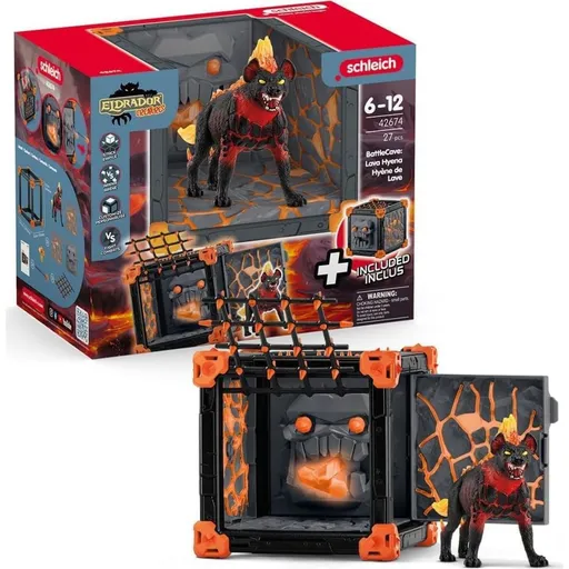 Schleich 42674 Aréna BattleCave lávové hyeny
