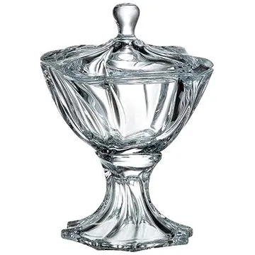 Bohemia Crystal Dóza na noze s víčkem Neptune 260mm  (8593410940414)