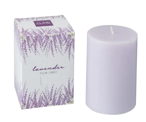 Citrusově vonná svíčka v dárkové krabičce Lavender - Ø 7*10 /40h  J-Line by Jolipa
