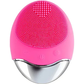 Palsar7 Silikonový kartáček na čištění pleti s podložkou, tmavě růžový (8594192901020)