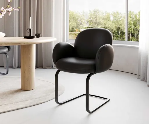 Jídelní židle Nube-Flex s područkami konzolová podnož plochá