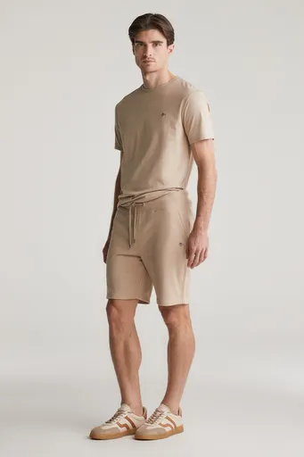 TEPLÁKOVÉ ŠORTKY GANT REG SHIELD SWEAT SHORTS DRY SAND