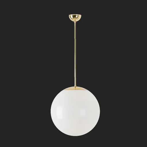 OSMONT ISI66061 ISIS P3 závěsné plastové svítidlo mosaz leštěná / bílá IP40 3000 K 27W LED DALI