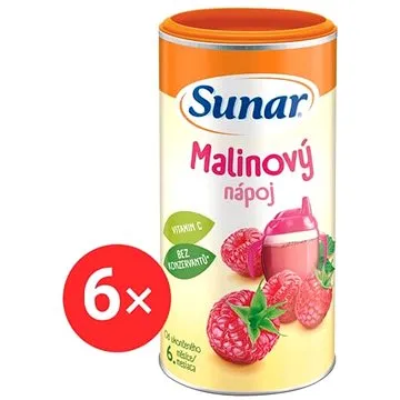 Sunar rozpustný nápoj malinový 6× 200 g  (8592084419042)