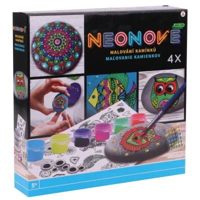 Malování na kamínky Neon