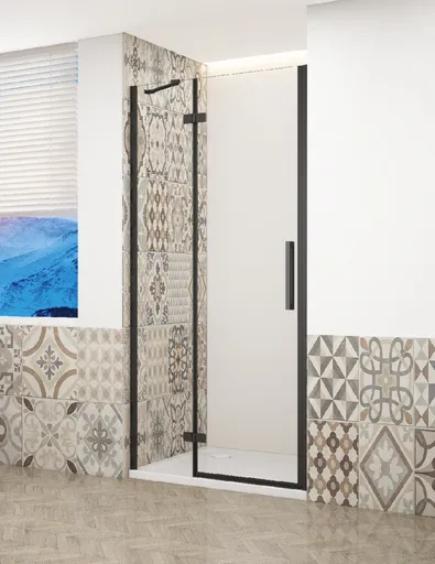 GELCO TRINITY BLACK dveře do niky levé, 1000 čiré sklo, GT1210CL-B GT1210CL-B