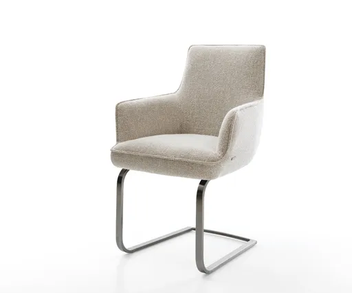 Jídelní židle Heira-Flex s područkami tkanina Měkký béžová