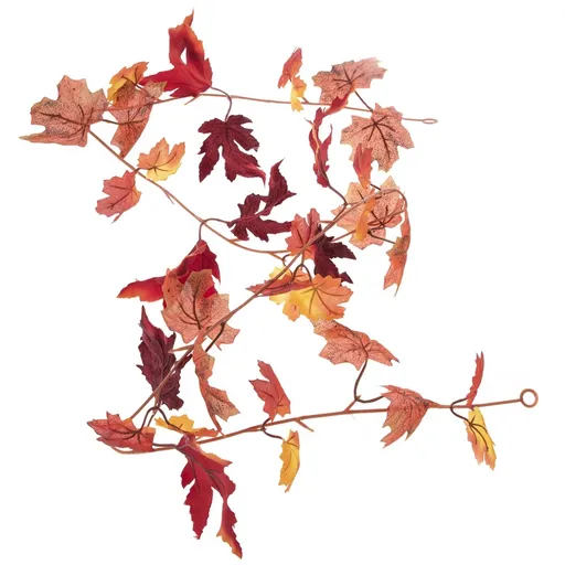 Podzimní girlanda z umělých javorových listů, 175 cm