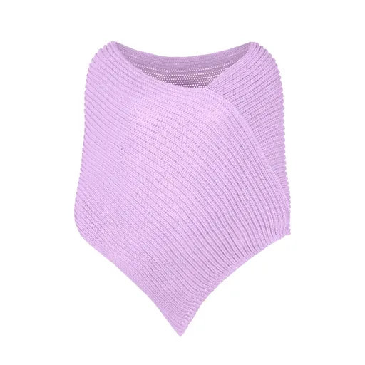 Bontis Pletené pončo - Šeříková | uni