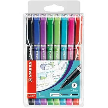 STABILO SENSOR F pouzdro 8 barev (4006381491945)