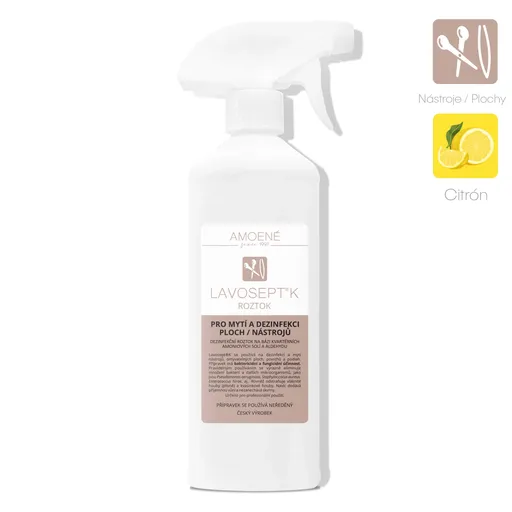 Amoené Lavosept dezinfekce na nástroje 500ml - citrón
