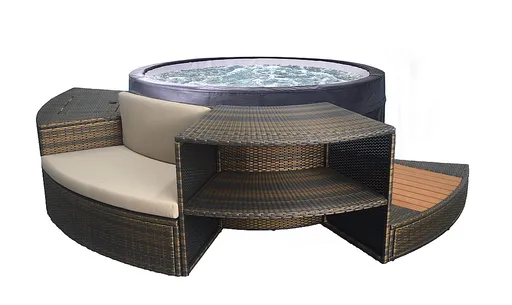 DEOKORK Mobilní vířivka VITA včetně nábytku (800 l)