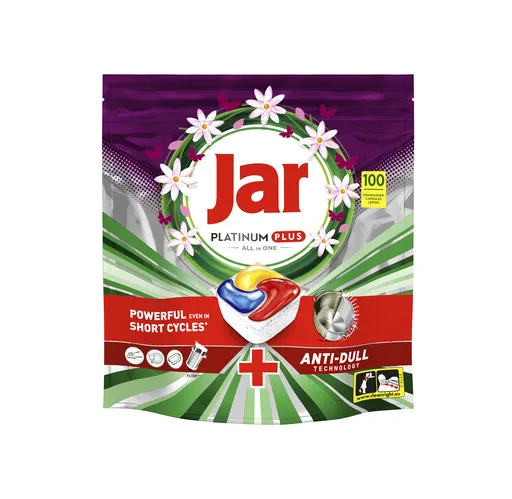 Jar Platinum Plus Lemon kapsle do myčky 100 ks