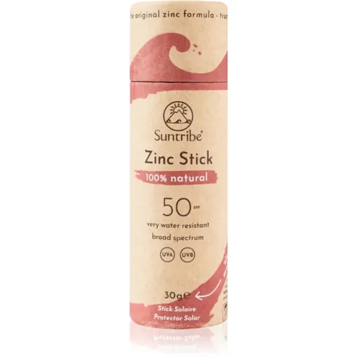 Suntribe Sports Zinc Stick minerální ochranná tyčinka na citlivá místa SPF 50 Retro Red 30 g