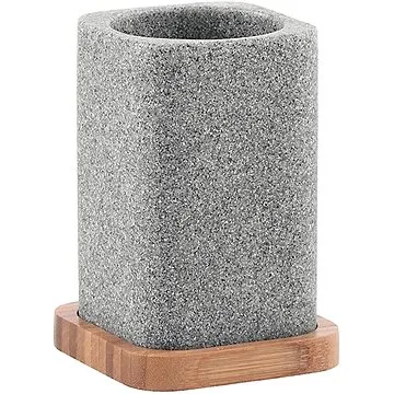 GEDY NORA sklenka na postavení, šedá/bambus                                                          (NR98 )