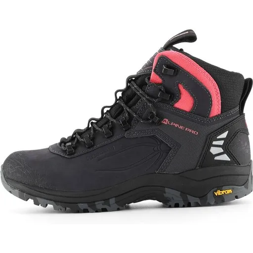 ALPINE PRO SPIDERE MID Dámská turistická obuv, tmavě šedá, velikost