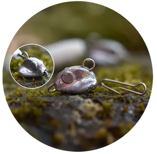 Redbass čeburaška standup vyměnitelná jigová zátěž 5 ks - 4 g