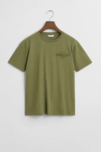 TRIČKO GANT TONAL AS SS T-SHIRT WASHED OLIVE