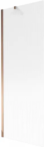 MEXEN/S Next vanová zástěna FIX 70 x 150, proužky, růžové zlato 895-070-000-00-09-60