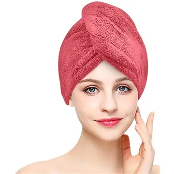 Chanar Rychleschnoucí froté turban na vlasy, starorůžový (10-13-0129-67-30-015)