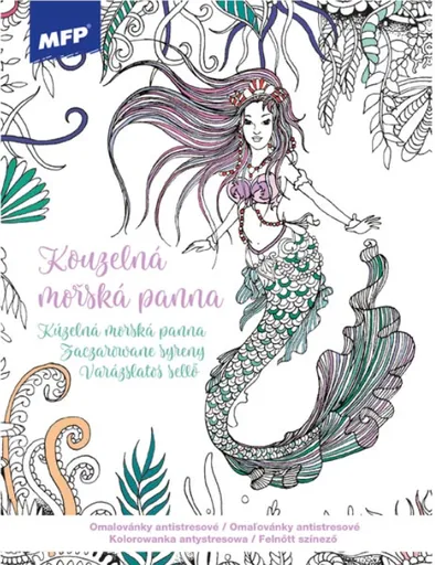 Omalovánky antistresové Kouzelná mořská panna