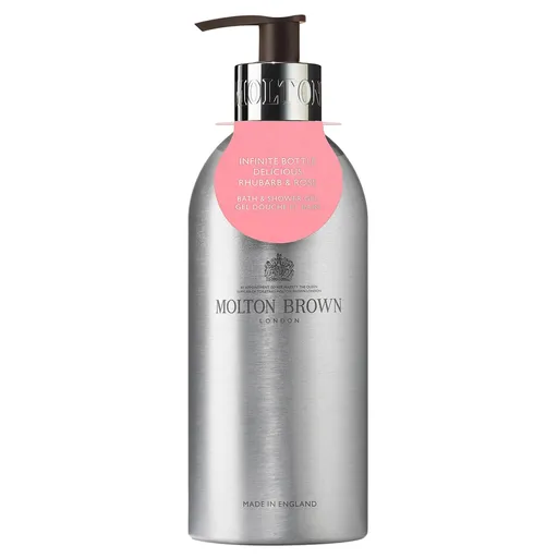 Molton Brown Koupelový a sprchový gel Infinite Bottle Delicious Rhubarb & Rose (Bath & Shower Gel) 400 ml