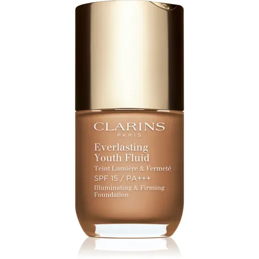 Clarins Everlasting Youth Fluid Foundation rozjasňující make-up SPF 15 odstín 113 Chestnut 30 ml