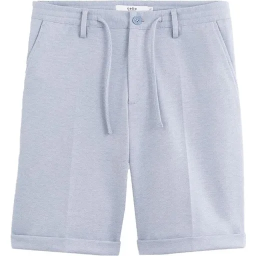 CELIO DOEVANBM Pánské elegantní bermudy, modrá, velikost