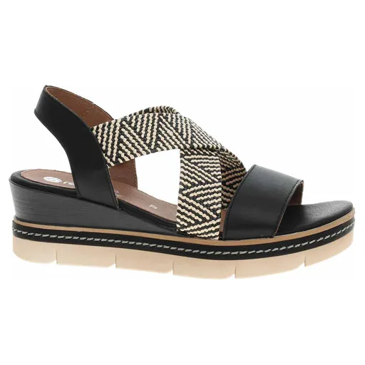 Dámské sandály Remonte D2L54-03 schwarz kombi 38