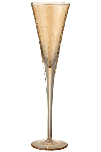 Jantarová sklenička na šampaňské Oil champagne - Ø 7*28 cm J-Line by Jolipa