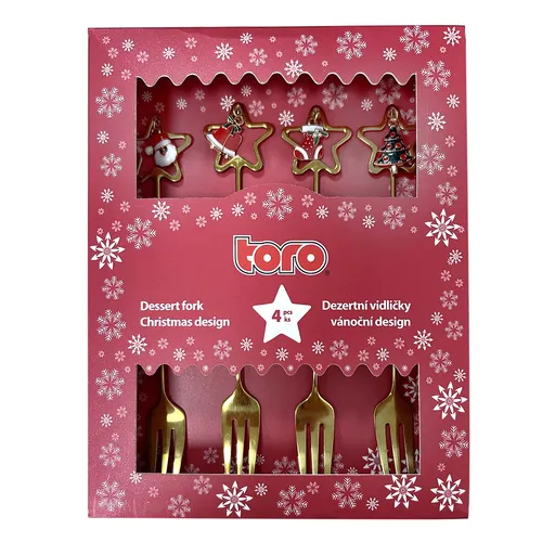 Vánoční dezertní vidlička TORO 4ks