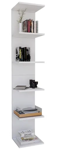 VCM Nástěnná police Lazas, bílá