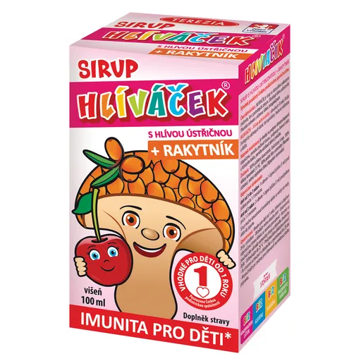 HLÍVÁČEK sirup s hlívou a rakytníkem - VIŠEŇ