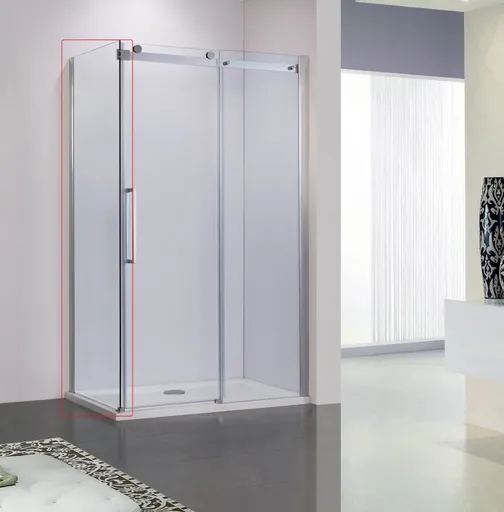 HOPA Pevná stěna BELVER Barva rámu Chrom/Leštěný hliník (ALU), Pevná stěna 90 Směr zavírání Univerzální Levé / Pravé, Výplň Čiré bezpečnostní sklo 8 mm BCBELV90PSCC