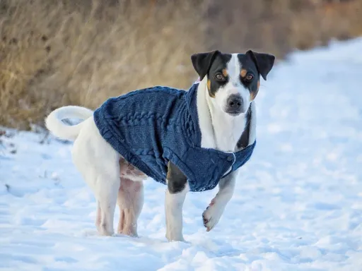 Vsepropejska Argo zateplený svetr pro psa Barva: Modrá, Délka zad (cm): 27, Obvod hrudníku: 38 - 48 cm