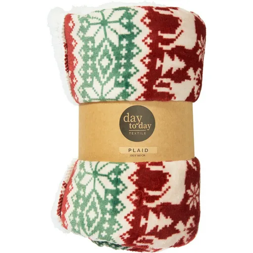 Beránková deka Festive Reinder 160 x 130 cm