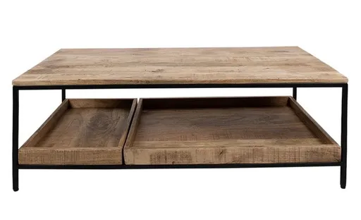 Dřevěný konferenční stolek Renard - 110*55*40 cm Clayre & Eef