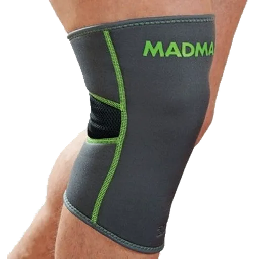 MadMax Bandáž neopren na koleno MFA294 šedá - L