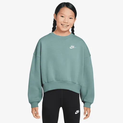 Nike Sportswear Club Fleece Girls Boxy Crew-Neck Sweatshirt XL