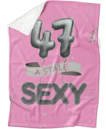 Deka Stále sexy – Růžová (věk: 47, Podšití beránkem: ANO)